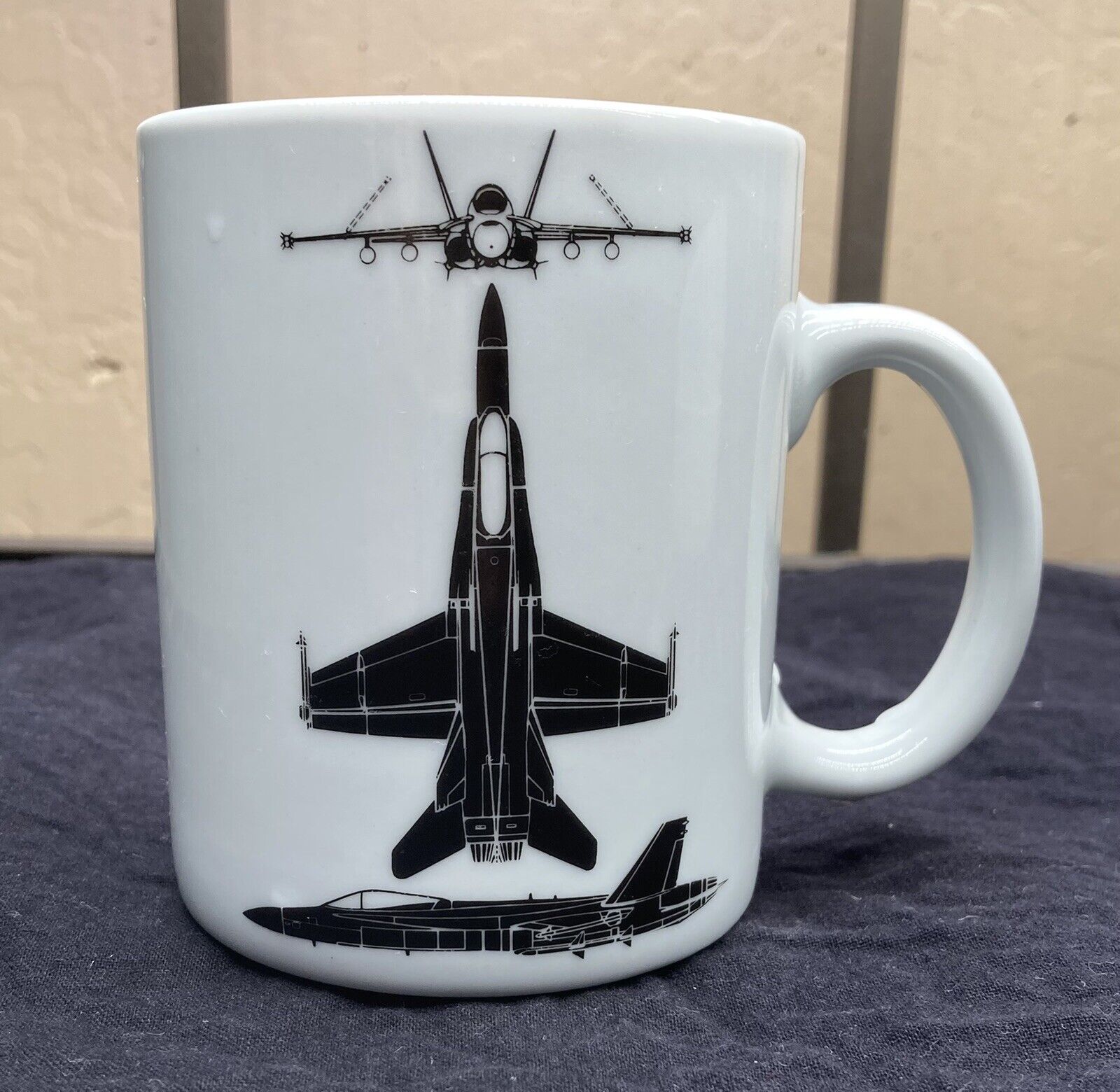 Vintage McDonnell Douglas F/A 18A Hornet Mug RARE