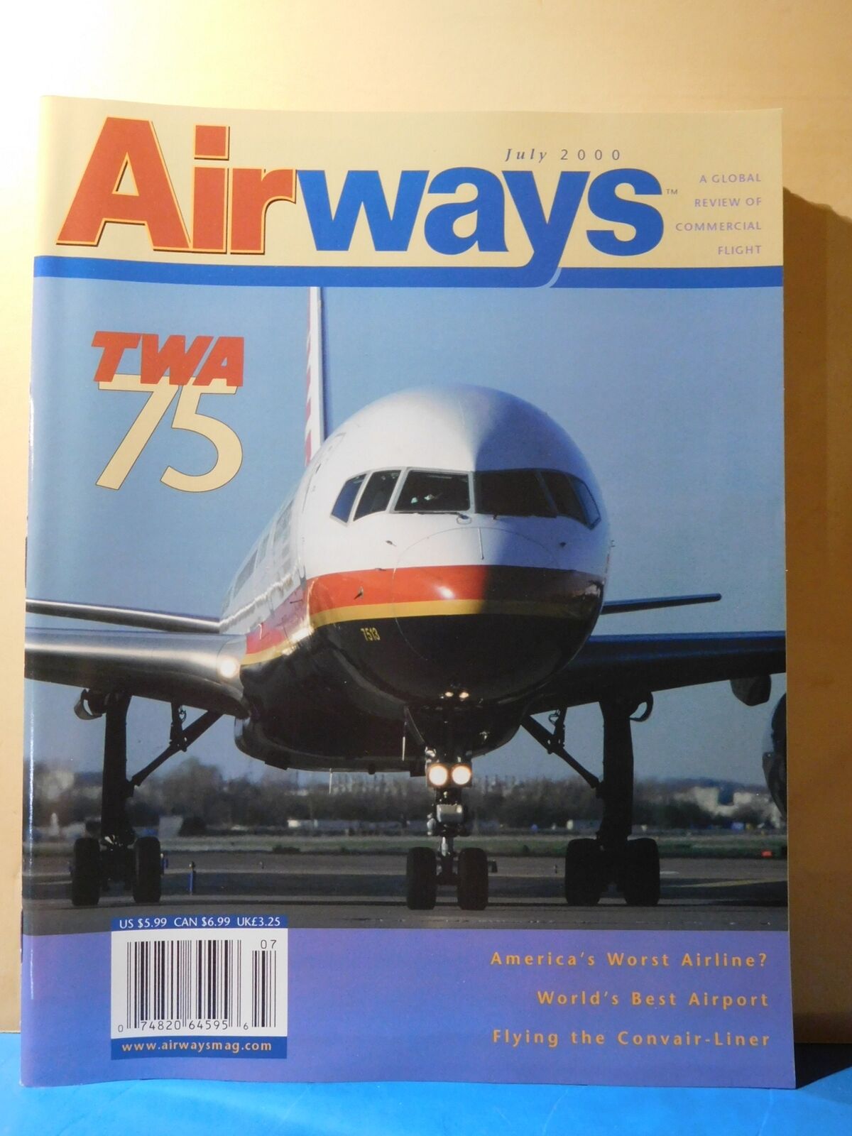 Airways Magazine 2000 July TWA 75